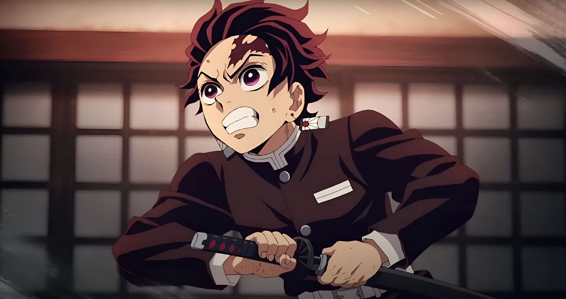 One of the anime swordsmen, Tanjiro Kamado (Image via Ufotable)